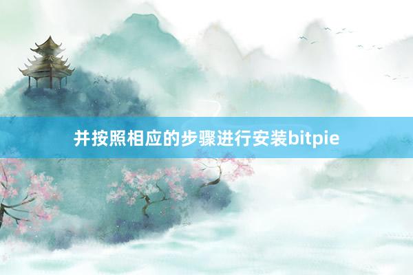 并按照相应的步骤进行安装bitpie