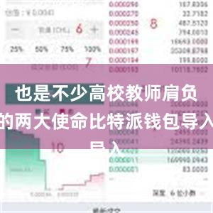 也是不少高校教师肩负的两大使命比特派钱包导入