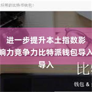 进一步提升本土指数影响力竞争力比特派钱包导入