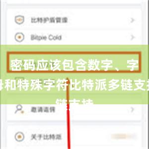密码应该包含数字、字母和特殊字符比特派多链支持